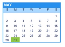 District School Academic Calendar for Green (william) Elementary for May 2027