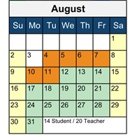 District School Academic Calendar for Hawks Rise Elementary School for August 2026