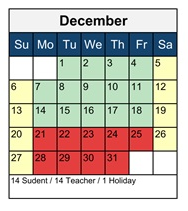 District School Academic Calendar for Hawks Rise Elementary School for December 2026