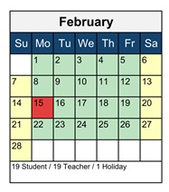 District School Academic Calendar for Hawks Rise Elementary School for February 2027