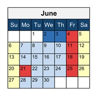 District School Academic Calendar for Hawks Rise Elementary School for June 2027