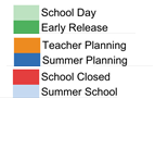 District School Academic Calendar Legend for Hawks Rise Elementary School