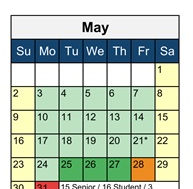 District School Academic Calendar for Hawks Rise Elementary School for May 2027