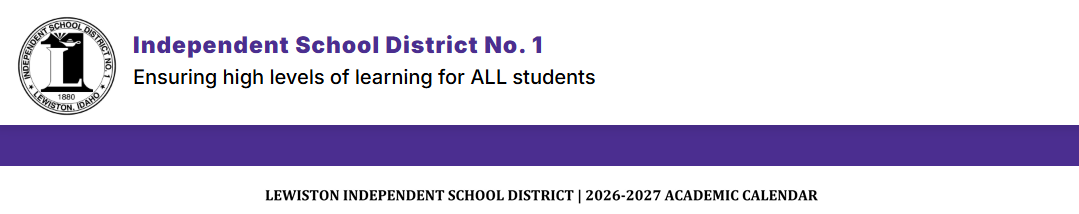 District School Academic Calendar for Centennial Elementary School