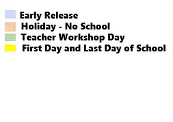District School Academic Calendar Legend for Lewiston High School