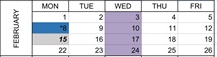 District School Academic Calendar for Toledo Elementary School for February 2027