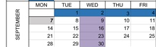 District School Academic Calendar for Toledo Elementary School for September 2026