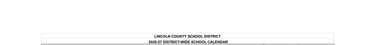 District School Academic Calendar for Toledo Elementary School