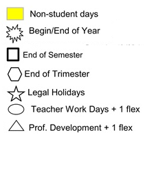 District School Academic Calendar Legend for Granada High