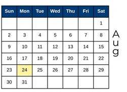 District School Academic Calendar for Hayes Elementary School for August 2026