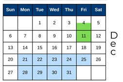 District School Academic Calendar for Hayes Elementary School for December 2026