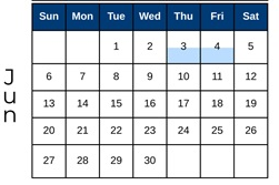 District School Academic Calendar for Hayes Elementary School for June 2027