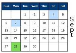 District School Academic Calendar for Hayes Elementary School for September 2026