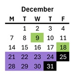 District School Academic Calendar for Lodi Usd Alternative Center for December 2026