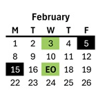 District School Academic Calendar for Lodi Usd Alternative Center for February 2027