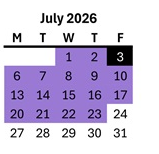 District School Academic Calendar for Lodi Usd Alternative Center for July 2026