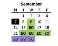 District School Academic Calendar for Lodi Usd Alternative Center for September 2026