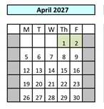 District School Academic Calendar for Los Alamitos Elementary for April 2027