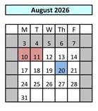 District School Academic Calendar for Los Alamitos Elementary for August 2026