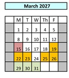 District School Academic Calendar for Los Alamitos Elementary for March 2027