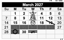 District School Academic Calendar for Los Banos High for March 2027