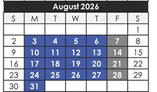 District School Academic Calendar for Lea Elementary for August 2026
