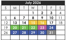 District School Academic Calendar for Lea Elementary for July 2026