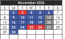 District School Academic Calendar for Lea Elementary for November 2026