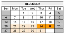 District School Academic Calendar for Lange (dorothea) Elementary for December 2026