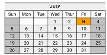District School Academic Calendar for Lange (dorothea) Elementary for July 2026