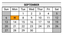 District School Academic Calendar for Lange (dorothea) Elementary for September 2026