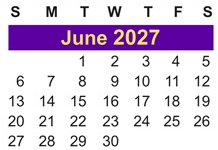 District School Academic Calendar for Coston Elementary School for June 2027