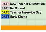 District School Academic Calendar Legend for Edna Libby Elementary School