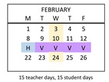District School Academic Calendar for Harrison Elementary for February 2027