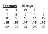 District School Academic Calendar for North Elementary School for February 2027