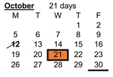 District School Academic Calendar for North Elementary School for October 2026