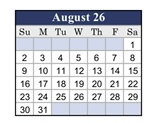 District School Academic Calendar for East Flora Elementary for August 2026