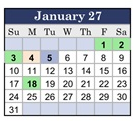 District School Academic Calendar for East Flora Elementary for January 2027