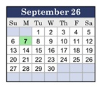 District School Academic Calendar for East Flora Elementary for September 2026