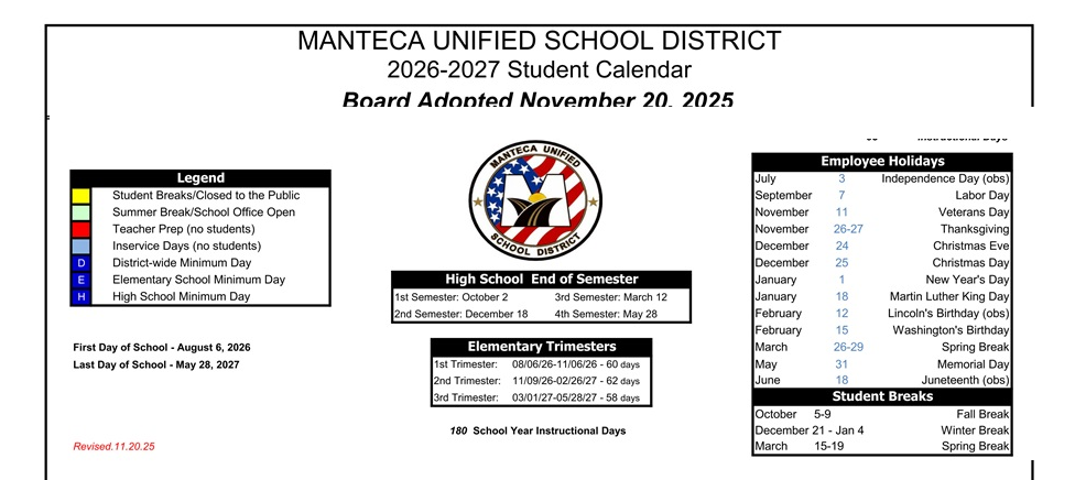 District School Academic Calendar Key for Calla High (CONT.)