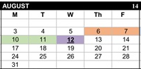 District School Academic Calendar for Marysville High for August 2026