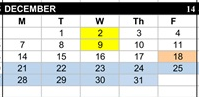 District School Academic Calendar for Marysville High for December 2026