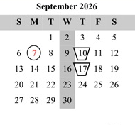 District School Academic Calendar for Givens (ada) Elementary for September 2026