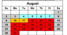 District School Academic Calendar for Bluefield Intermediate for August 2026