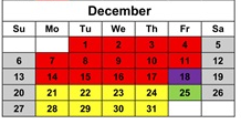 District School Academic Calendar for Bluefield Intermediate for December 2026