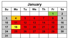 District School Academic Calendar for Bluefield Intermediate for January 2027