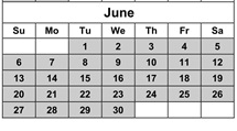 District School Academic Calendar for Bluefield Intermediate for June 2027