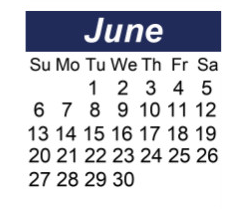 District School Academic Calendar for Hunter Elementary School for June 2027