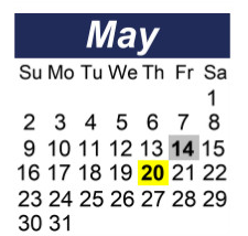District School Academic Calendar for Hunter Elementary School for May 2027