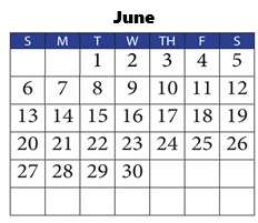 District School Academic Calendar for Marion Park Complex for June 2027